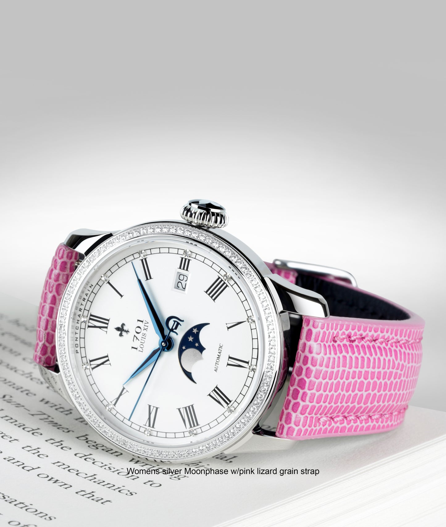 39mm Women's Pontchartrain Louis XIV Moonphase Exhibition