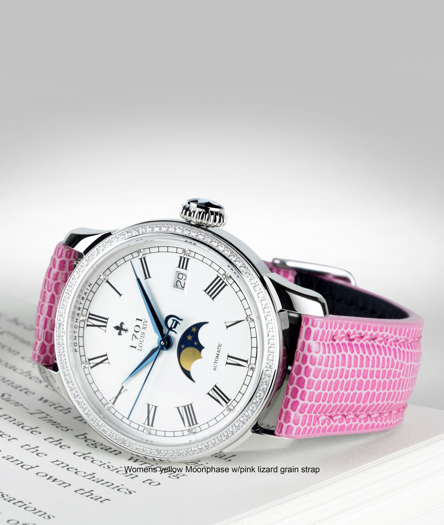 39mm Women's Pontchartrain Louis XIV Moonphase Exhibition