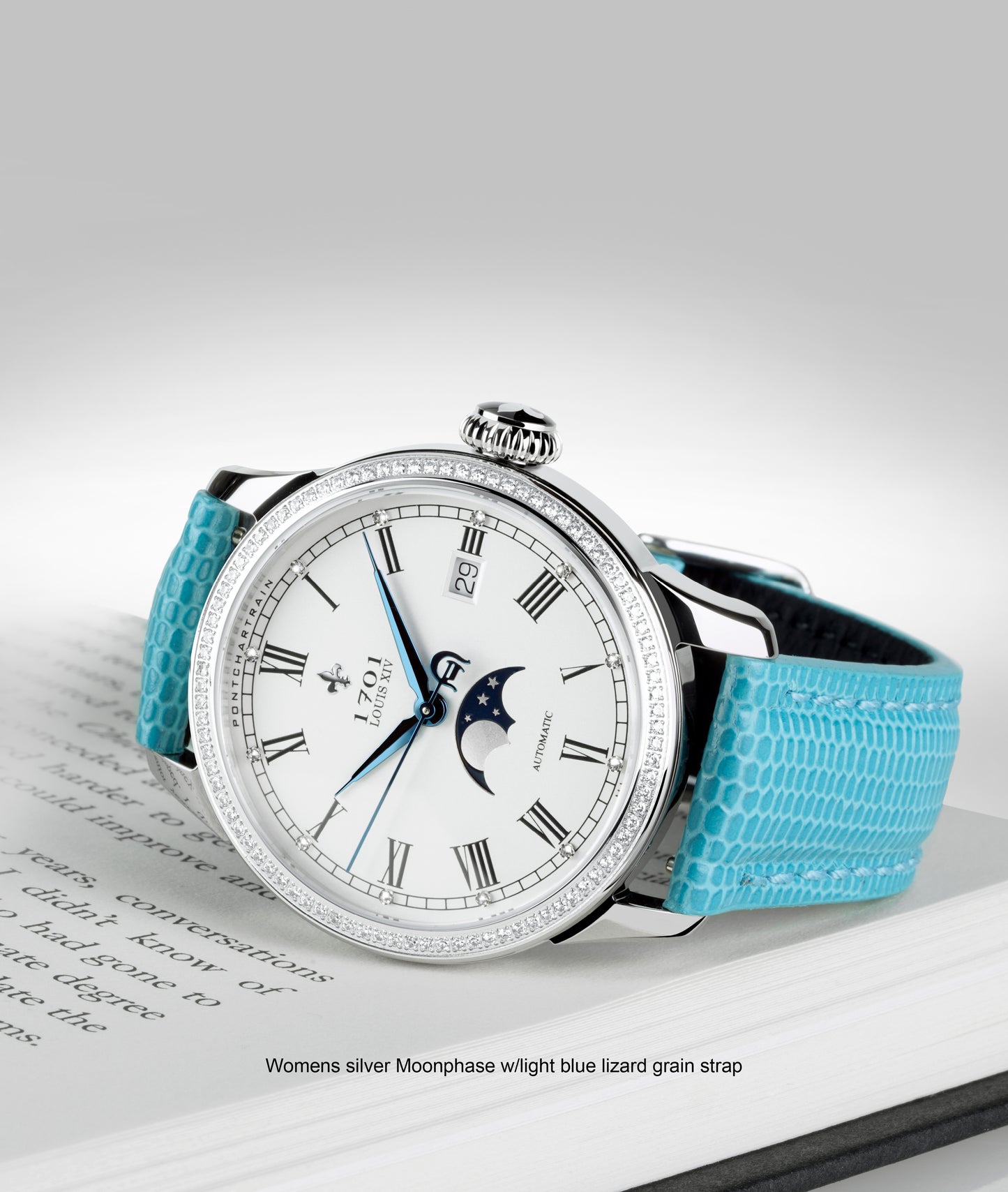 39mm Women's Pontchartrain Louis XIV Moonphase Exhibition