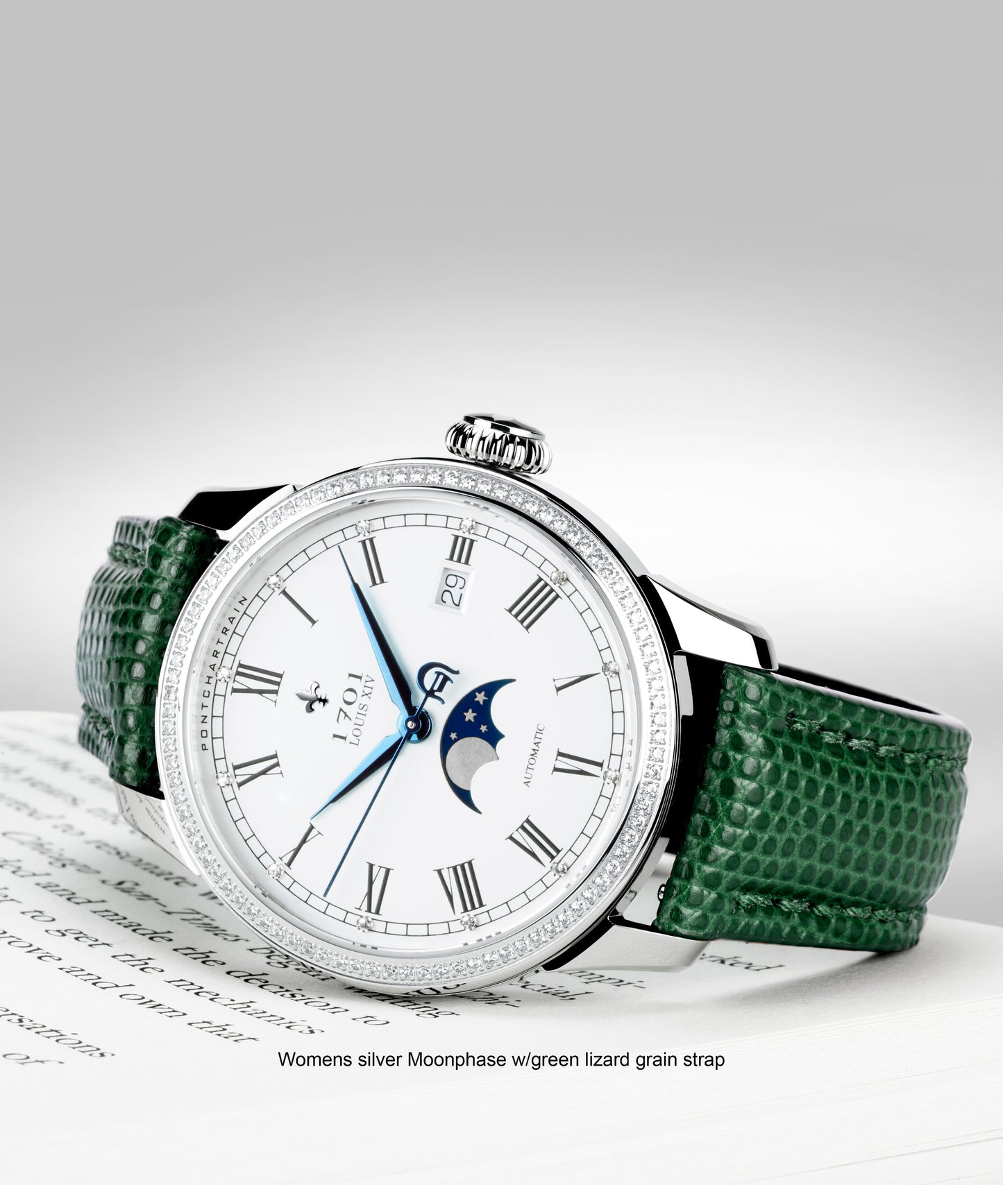 39mm Women's Pontchartrain Louis XIV Moonphase Exhibition