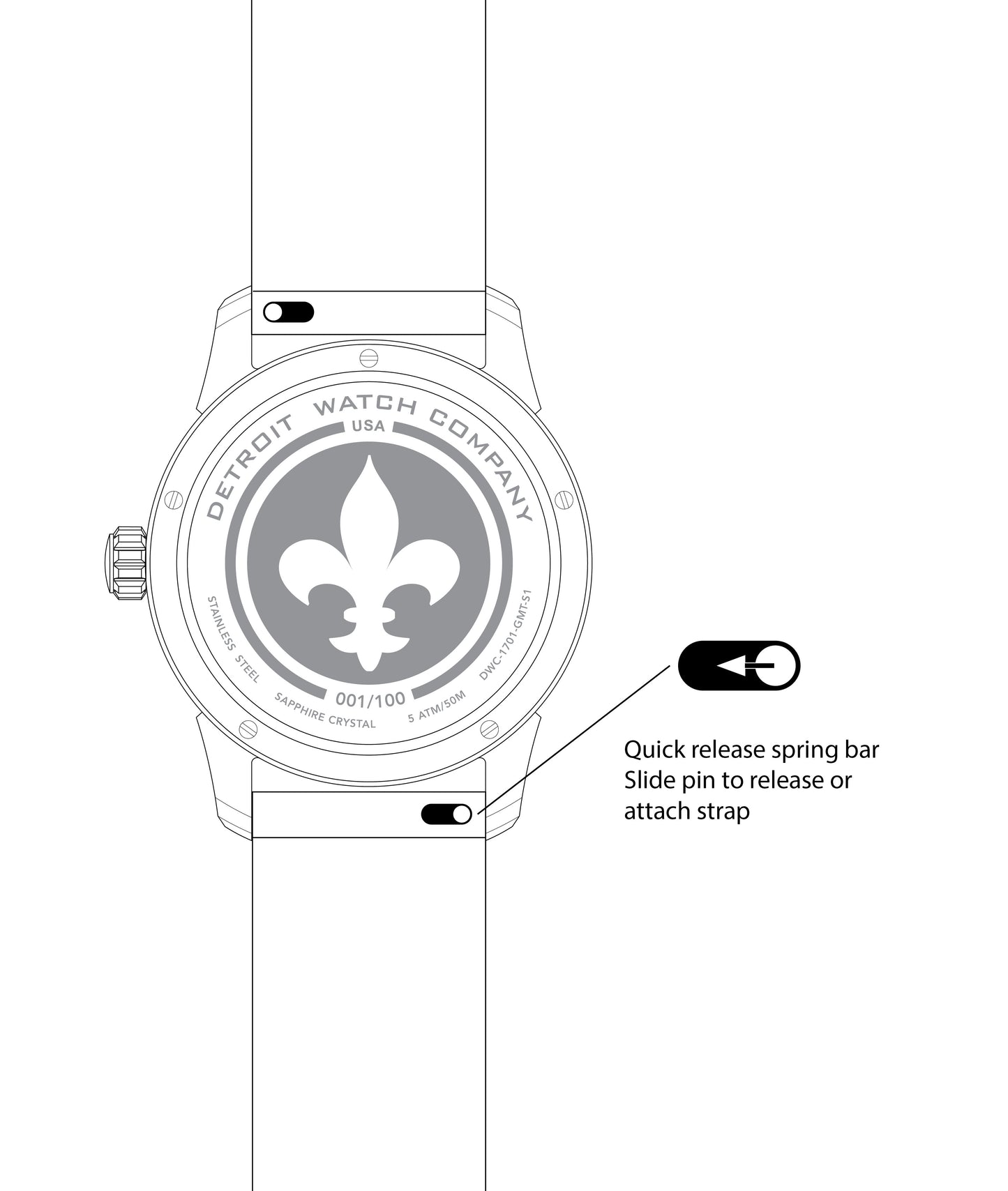 39mm Women's 1701 Pontchartrain Louis XIV Exhibition
