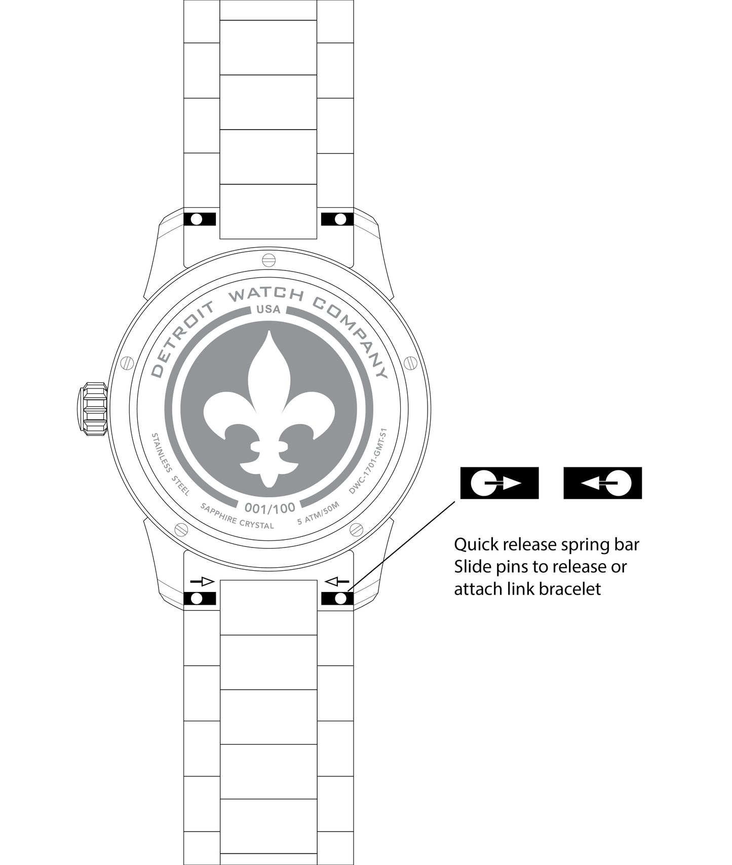 39mm Women's 1701 Pontchartrain Louis XIV Exhibition