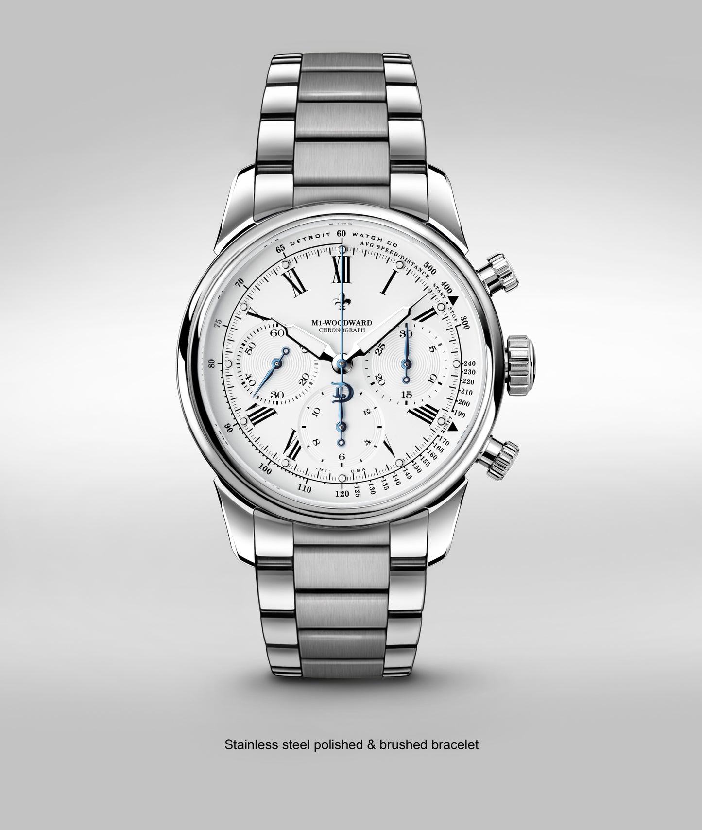 42mm M1-Woodward® Classic Roman Dial Chronograph Exhibition