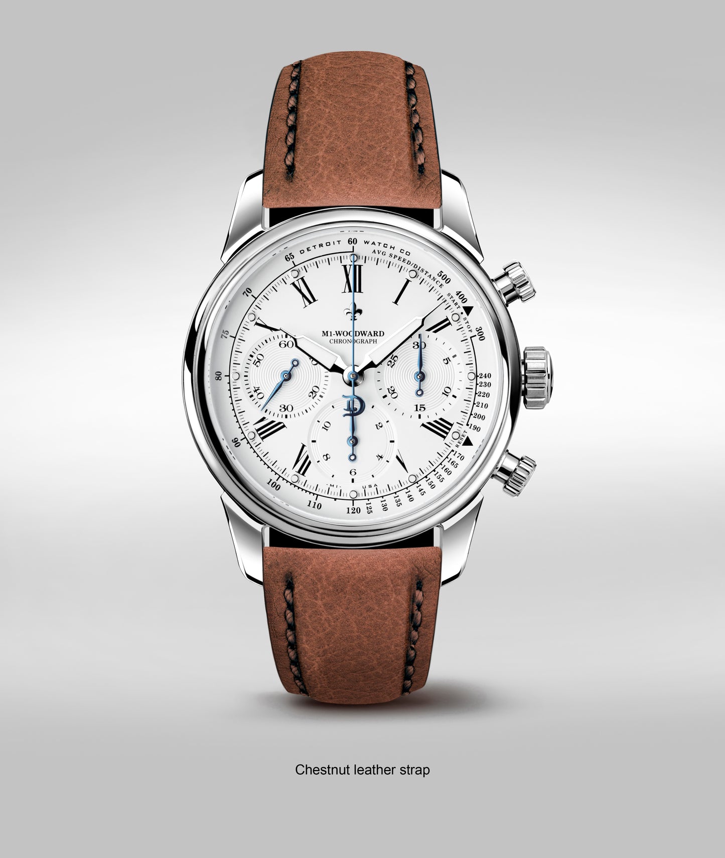 42mm M1-Woodward® Classic Roman Dial Chronograph Exhibition
