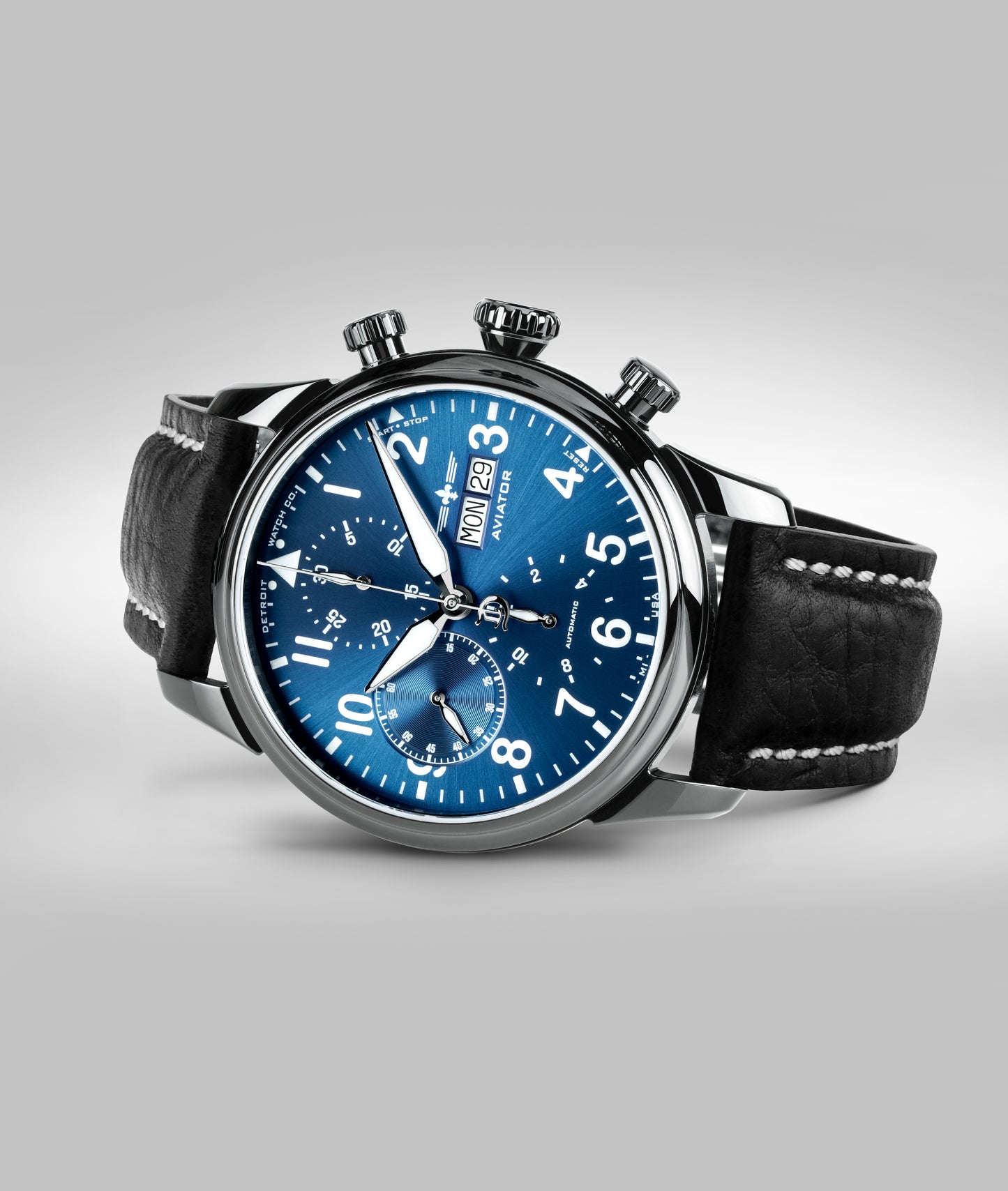 42mm Aviator Chrono DLC Exhibition