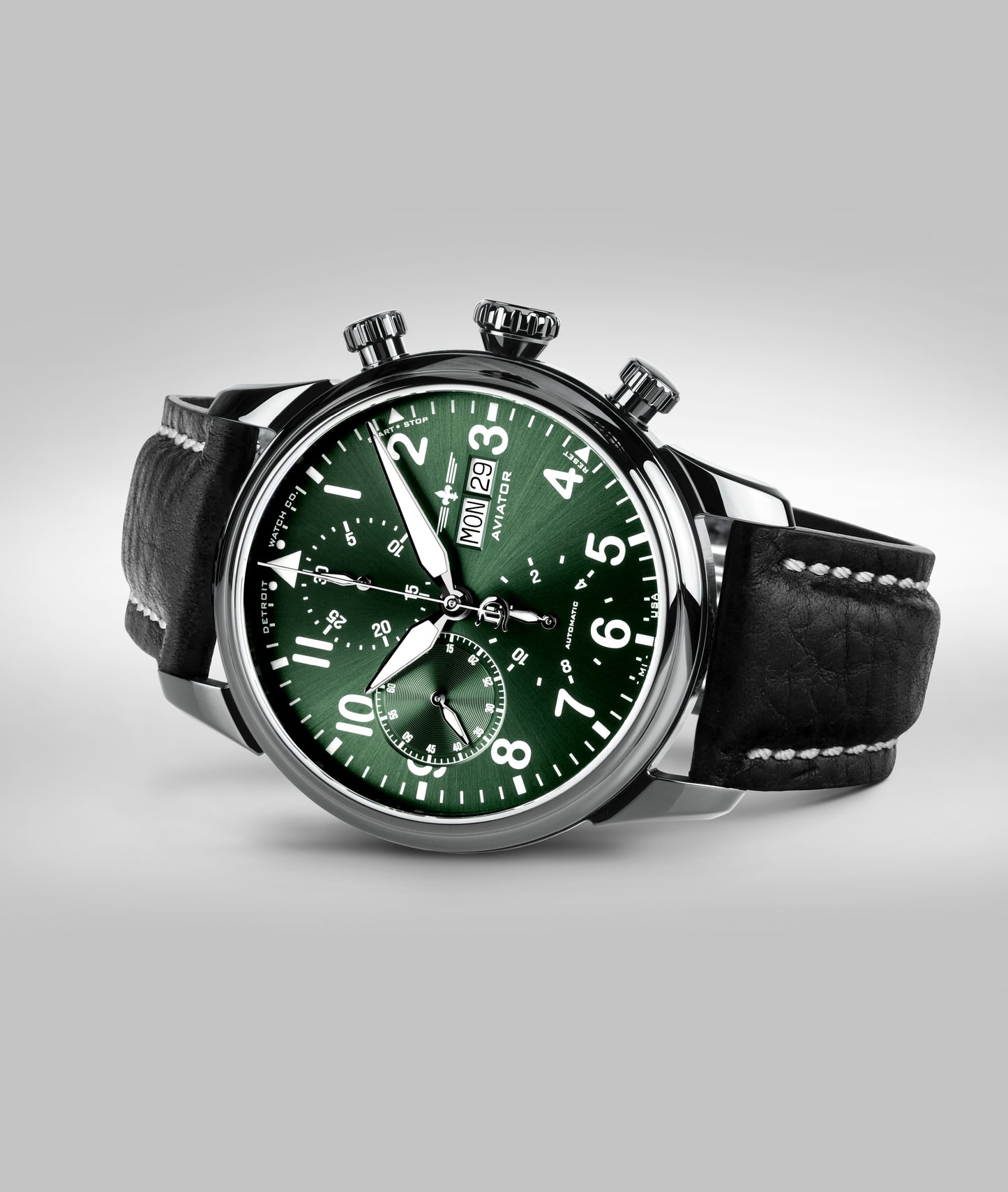 42mm Aviator Chrono DLC Exhibition