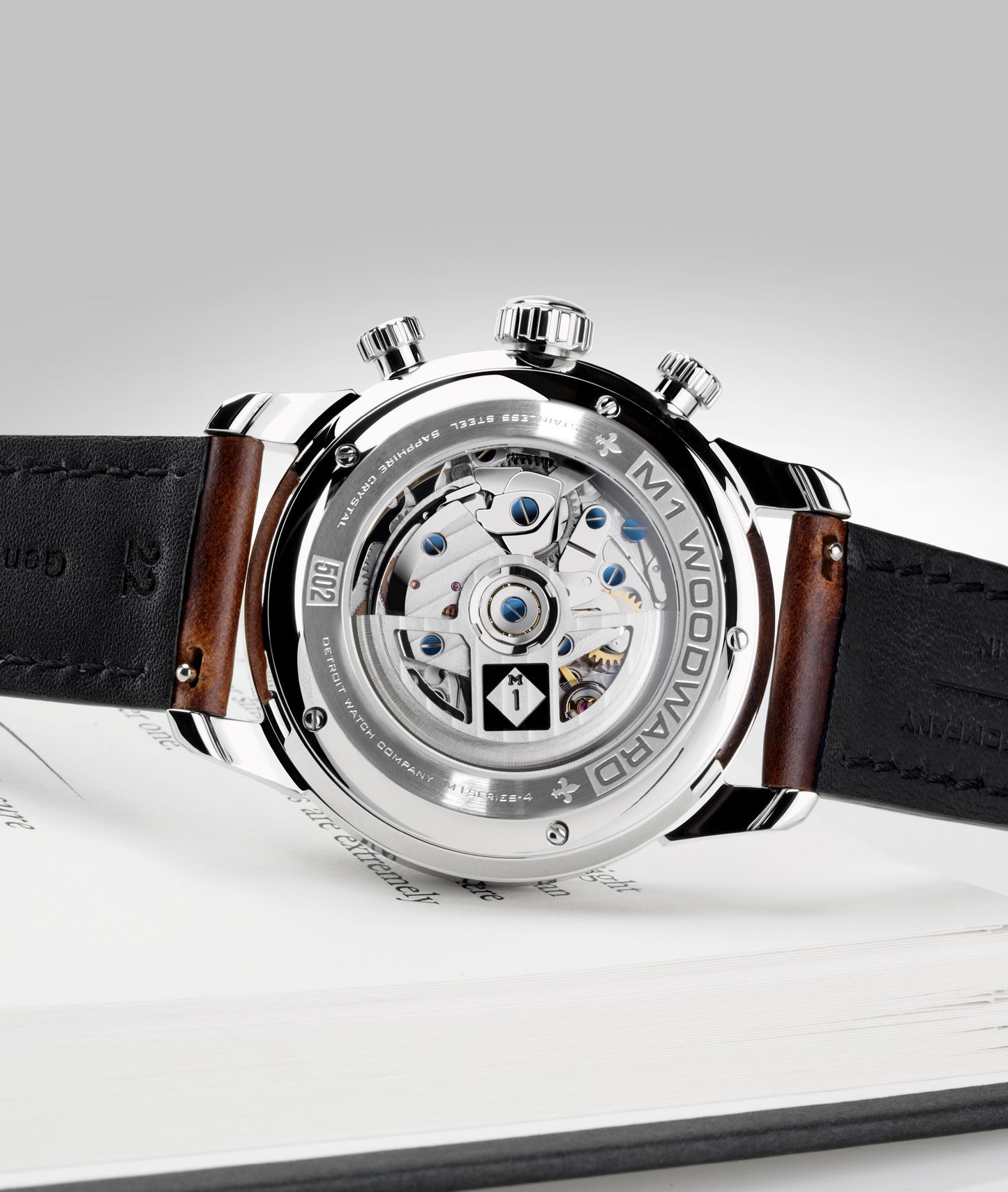 42mm M1-Woodward® Classic Roman Dial Chronograph Exhibition