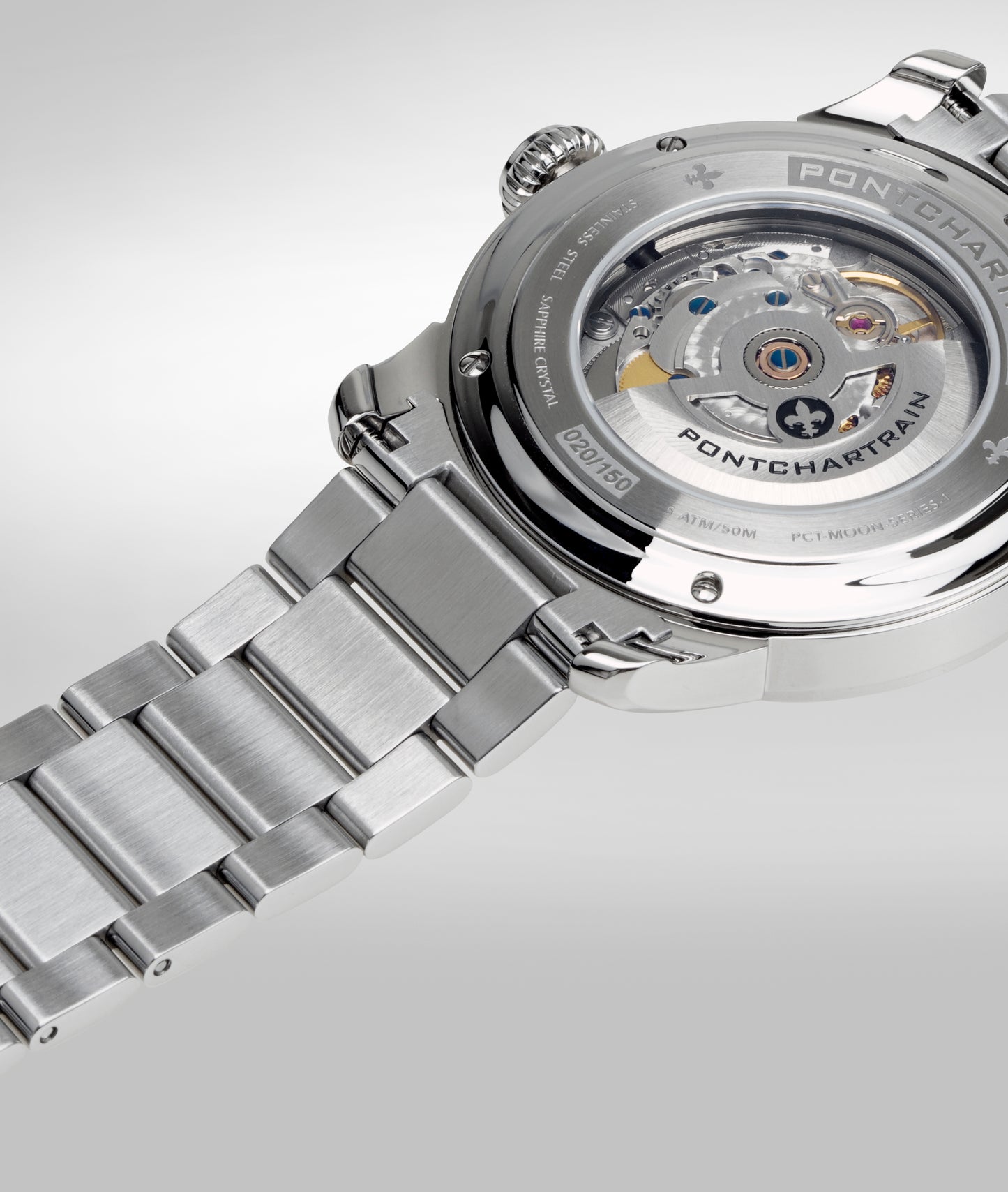 Stainless steel bracelet with clasp - 22mm