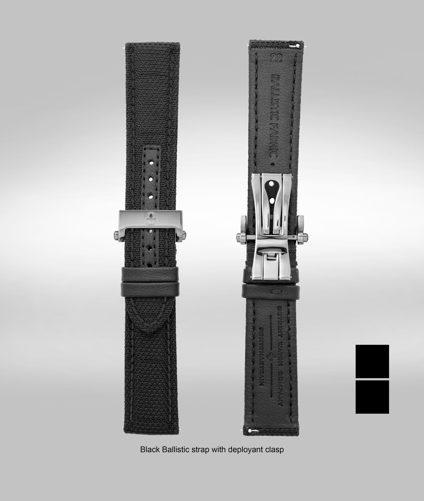 Ballistic padded strap - 22mm