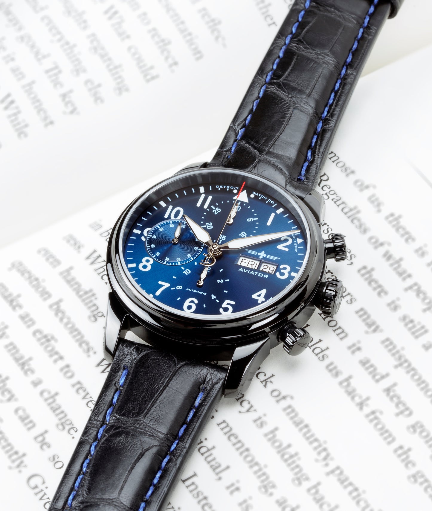 42mm Aviator Chrono DLC Exhibition