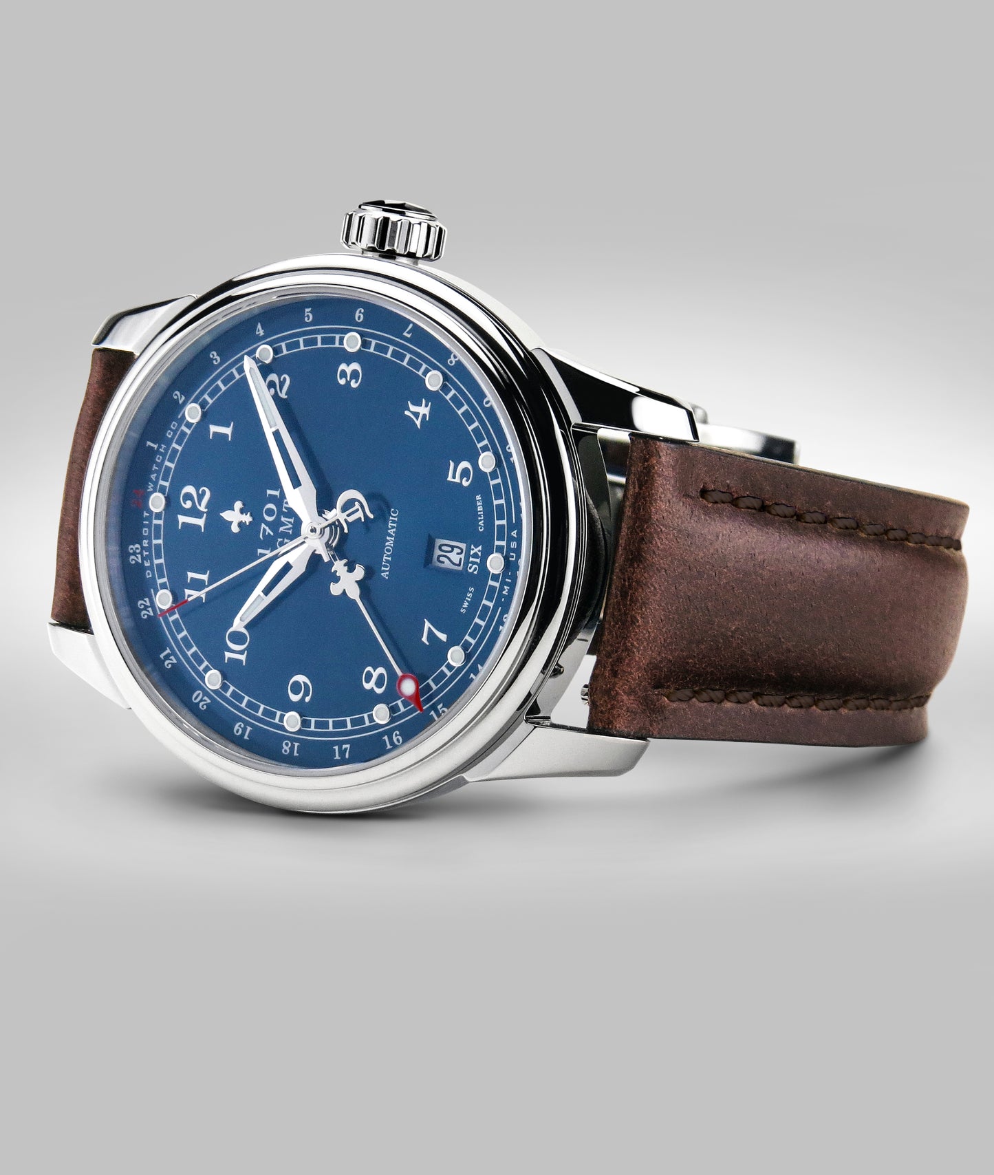 42mm 1701 Pontchartrain® GMT Dual Timezone