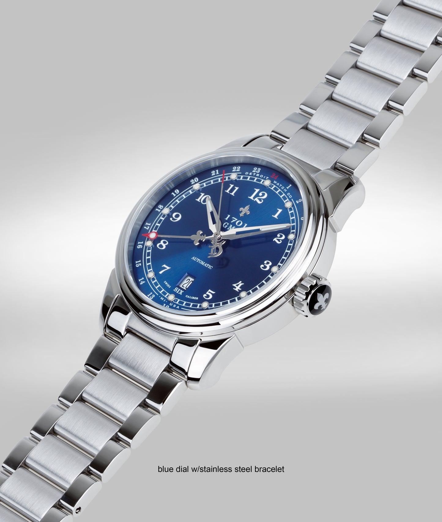 42mm 1701 Pontchartrain® GMT Dual Timezone