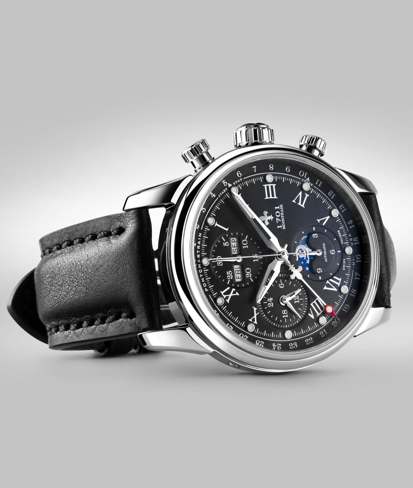 42mm 1701 Chrono Moonphase Exhibition