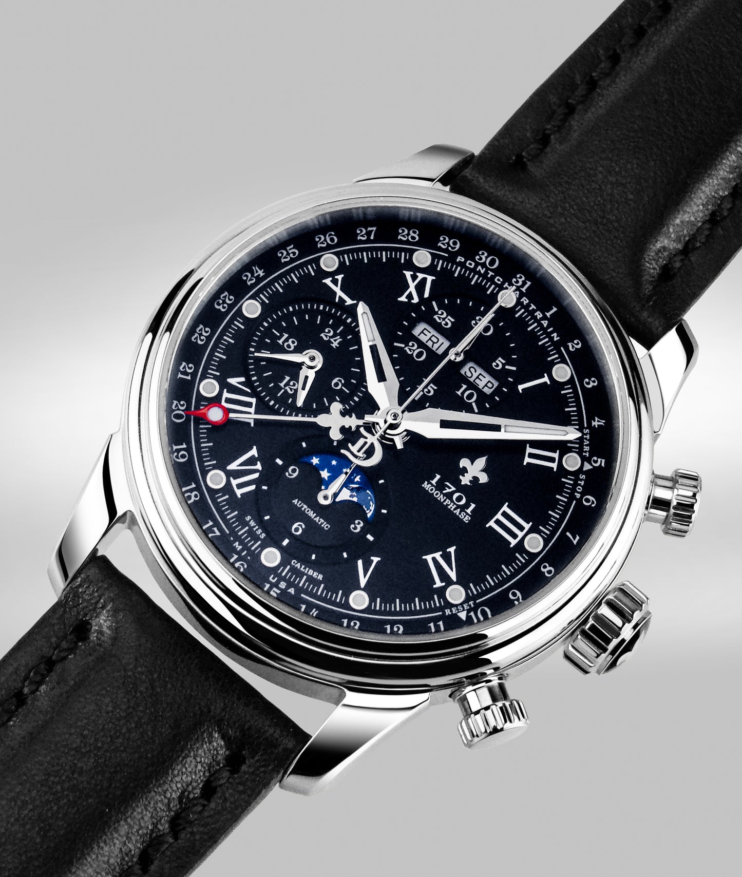 42mm 1701 Chrono Moonphase Exhibition