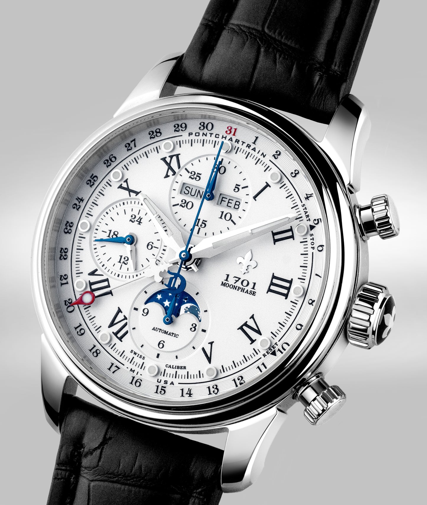42mm 1701 Chrono Moonphase Exhibition