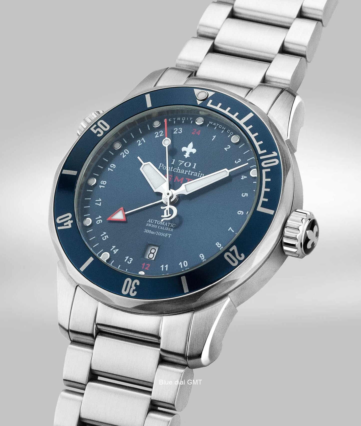 43mm 1701 Pontchartrain® Great Lakes Edition GMT Diver