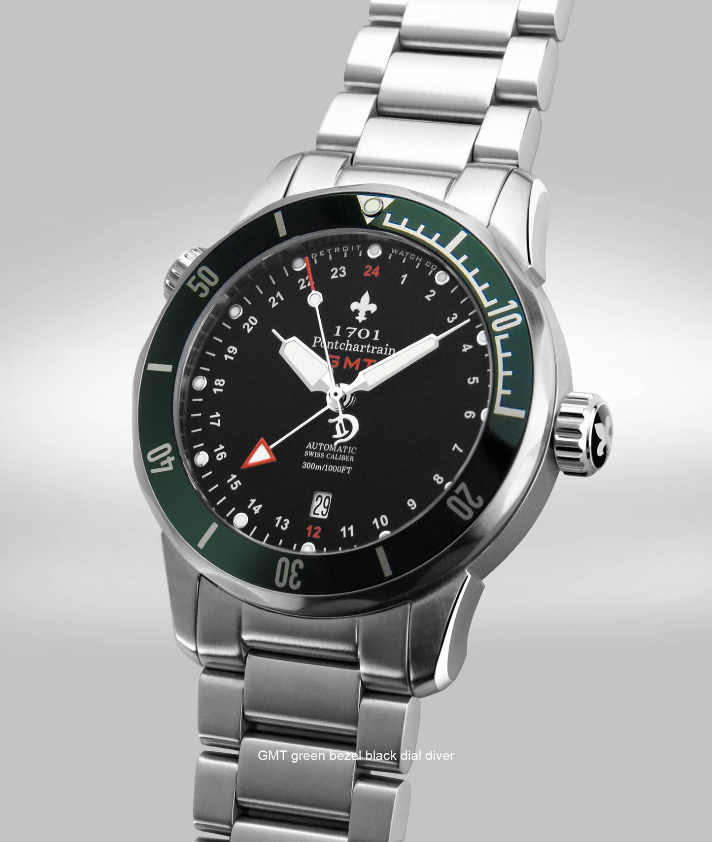 43mm 1701 Pontchartrain® Great Lakes Edition GMT Diver