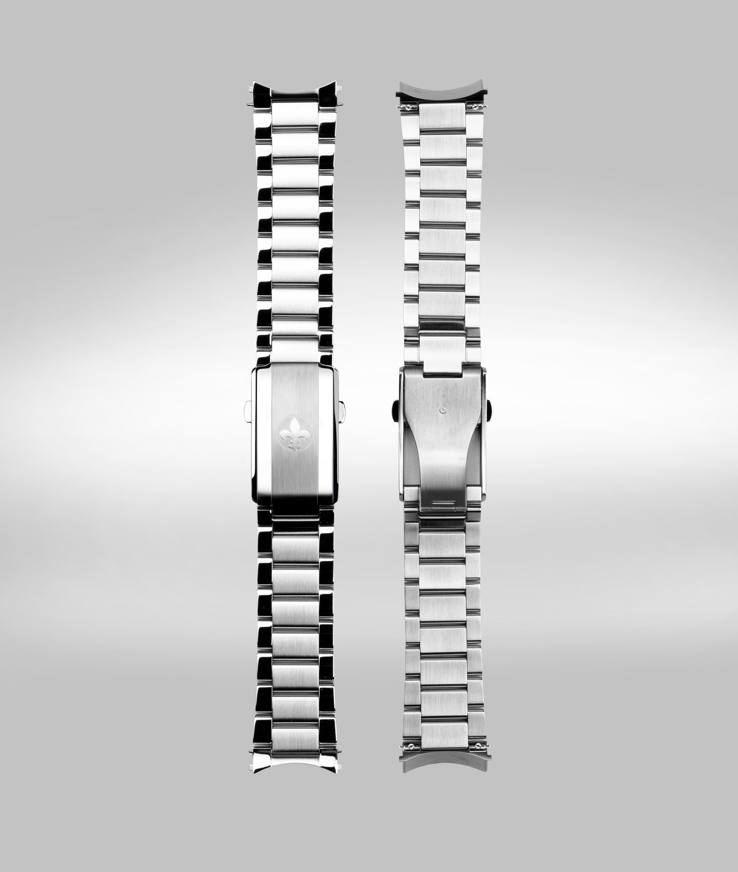 Stainless steel bracelet with clasp - 22mm