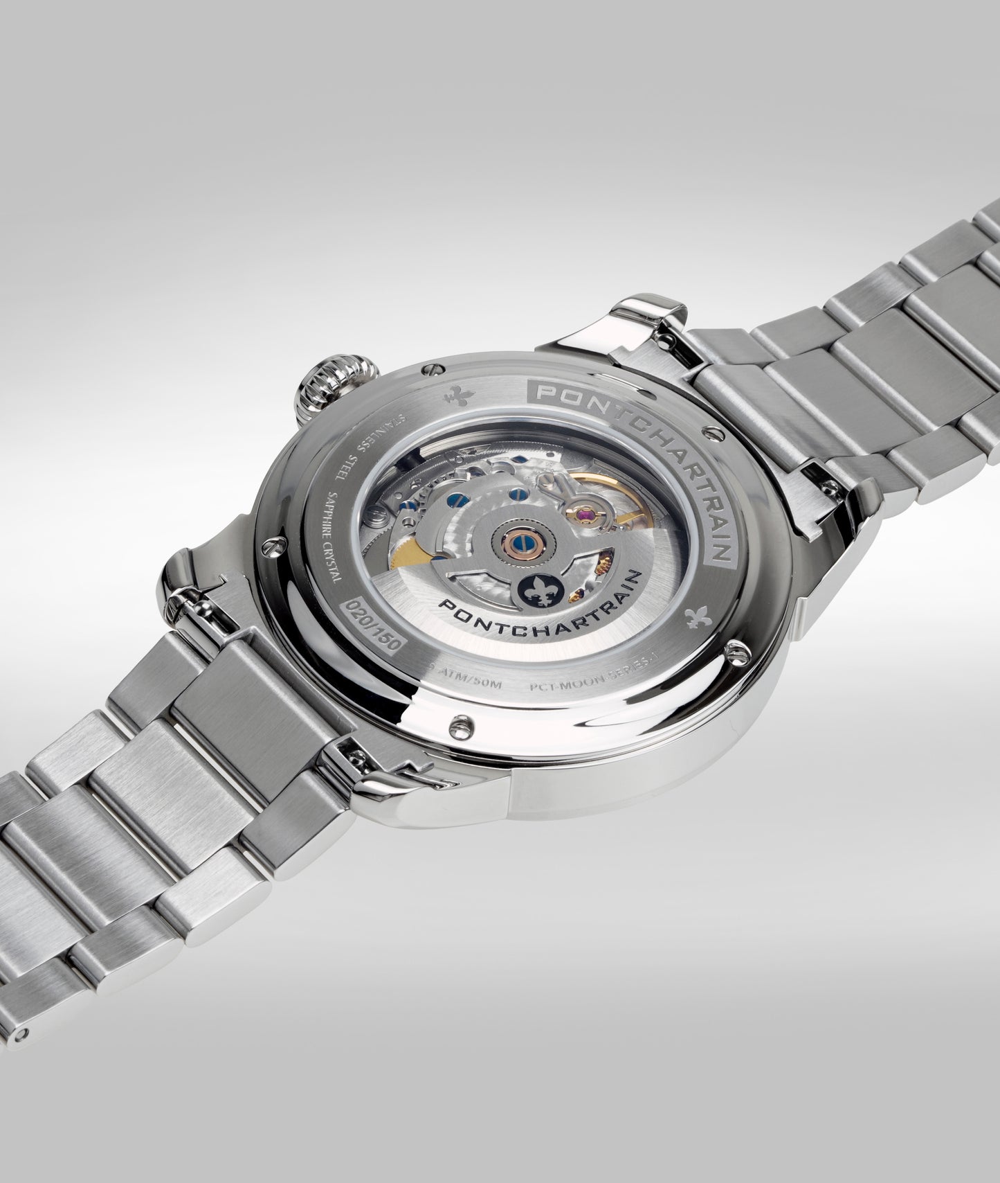 Stainless steel bracelet with clasp - 22mm