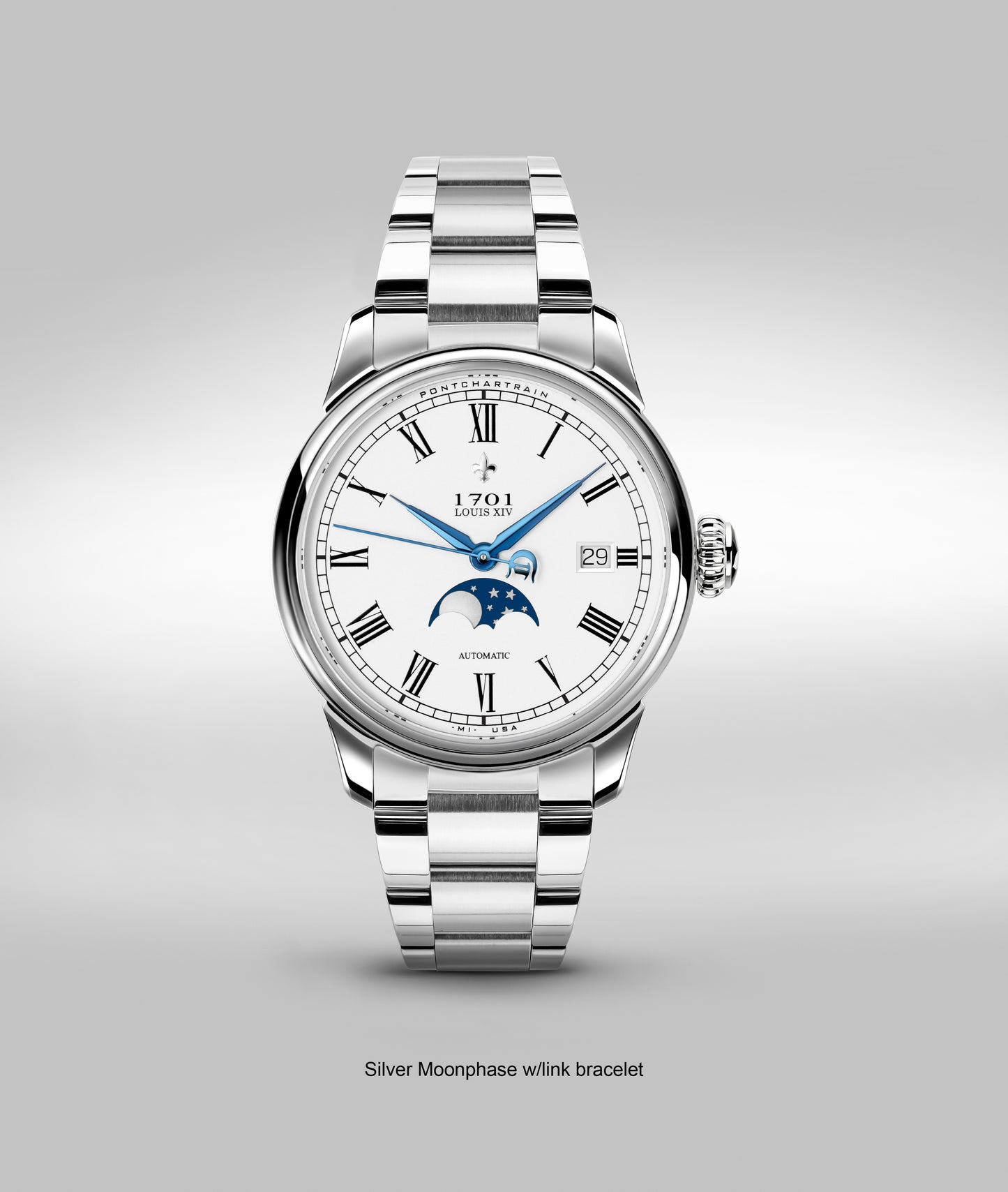 39mm Pontchartrain Louis XIV Moonphase Exhibition