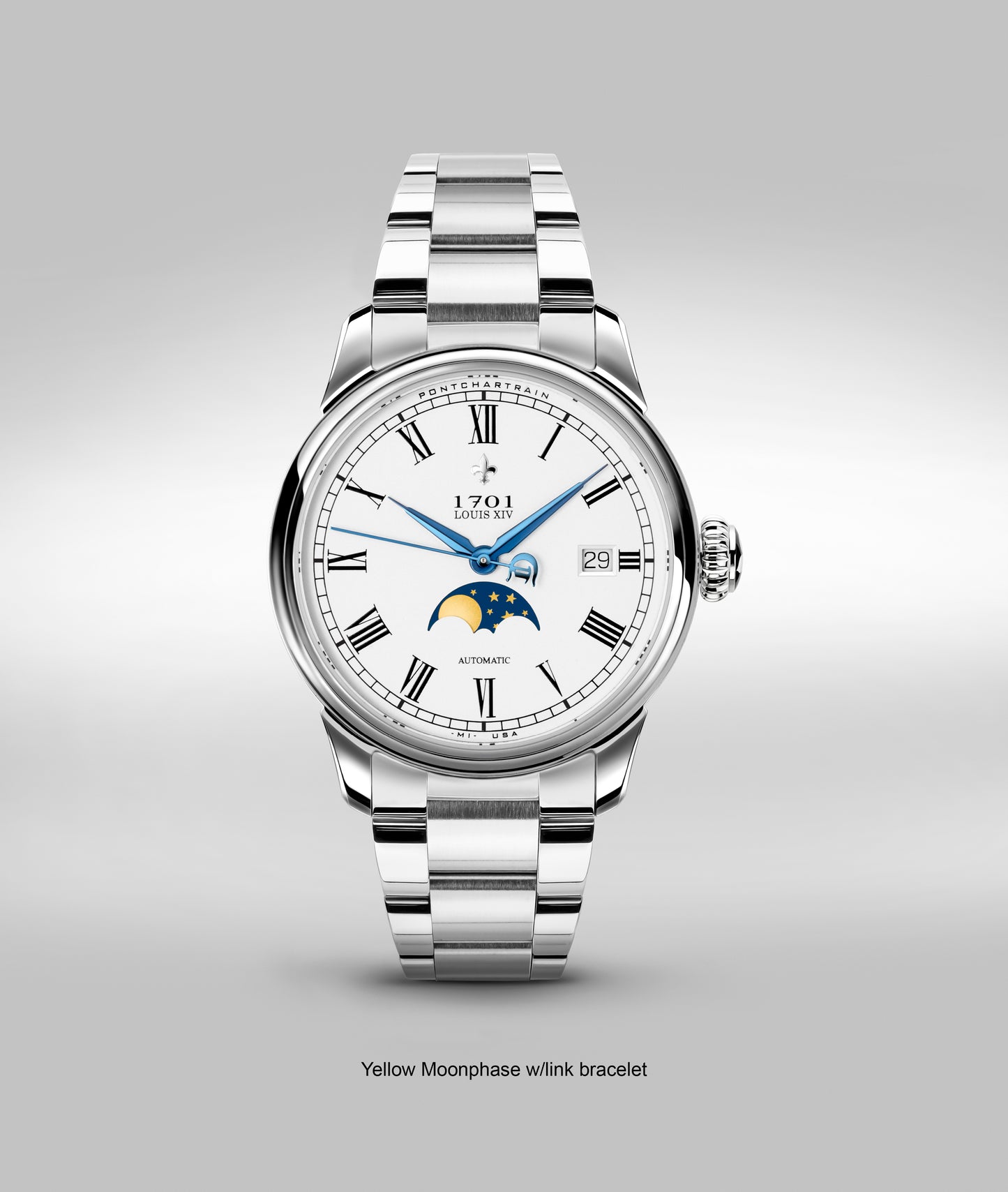 39mm Pontchartrain Louis XIV Moonphase Exhibition