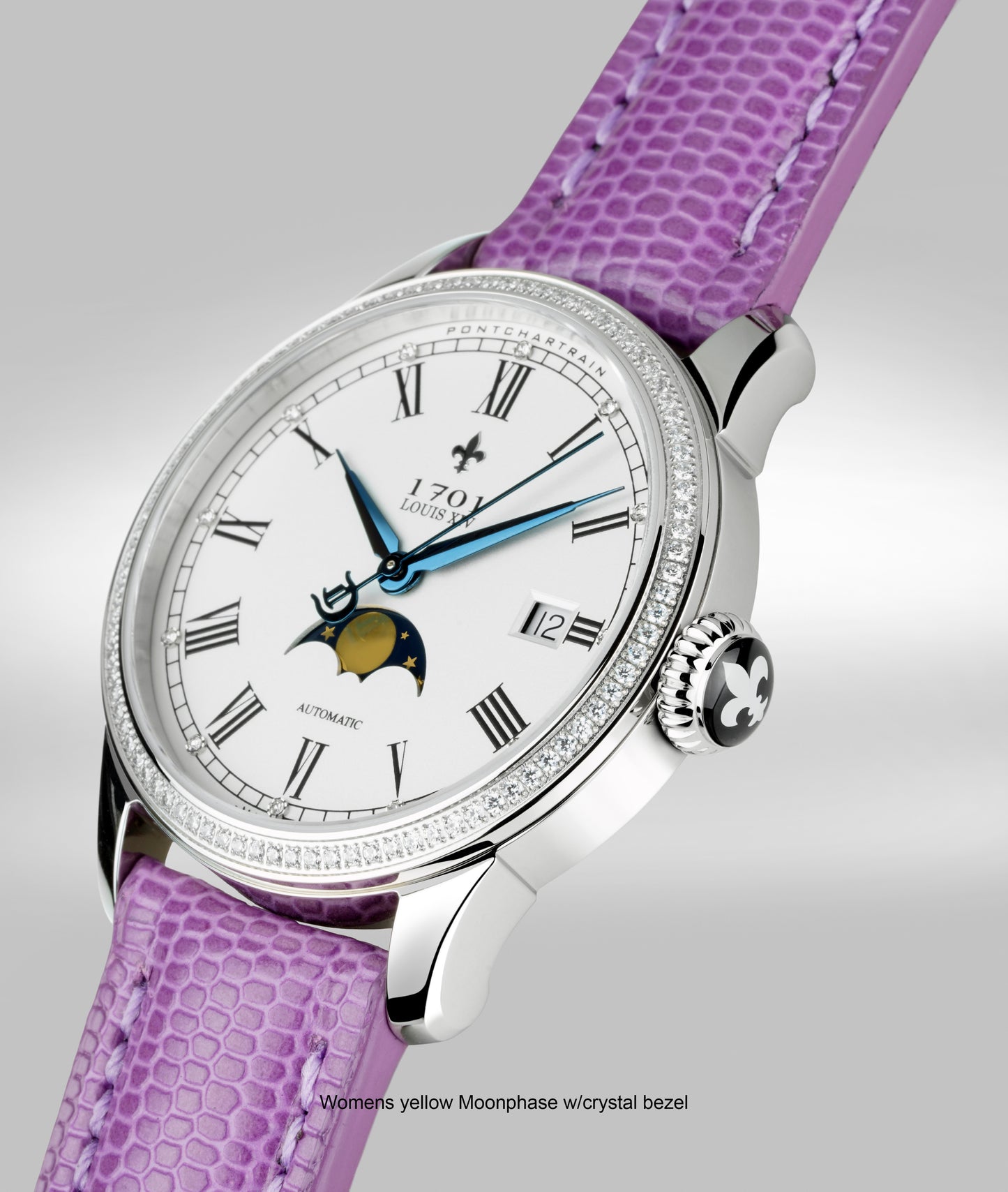 39mm Women's Pontchartrain Louis XIV Moonphase Exhibition