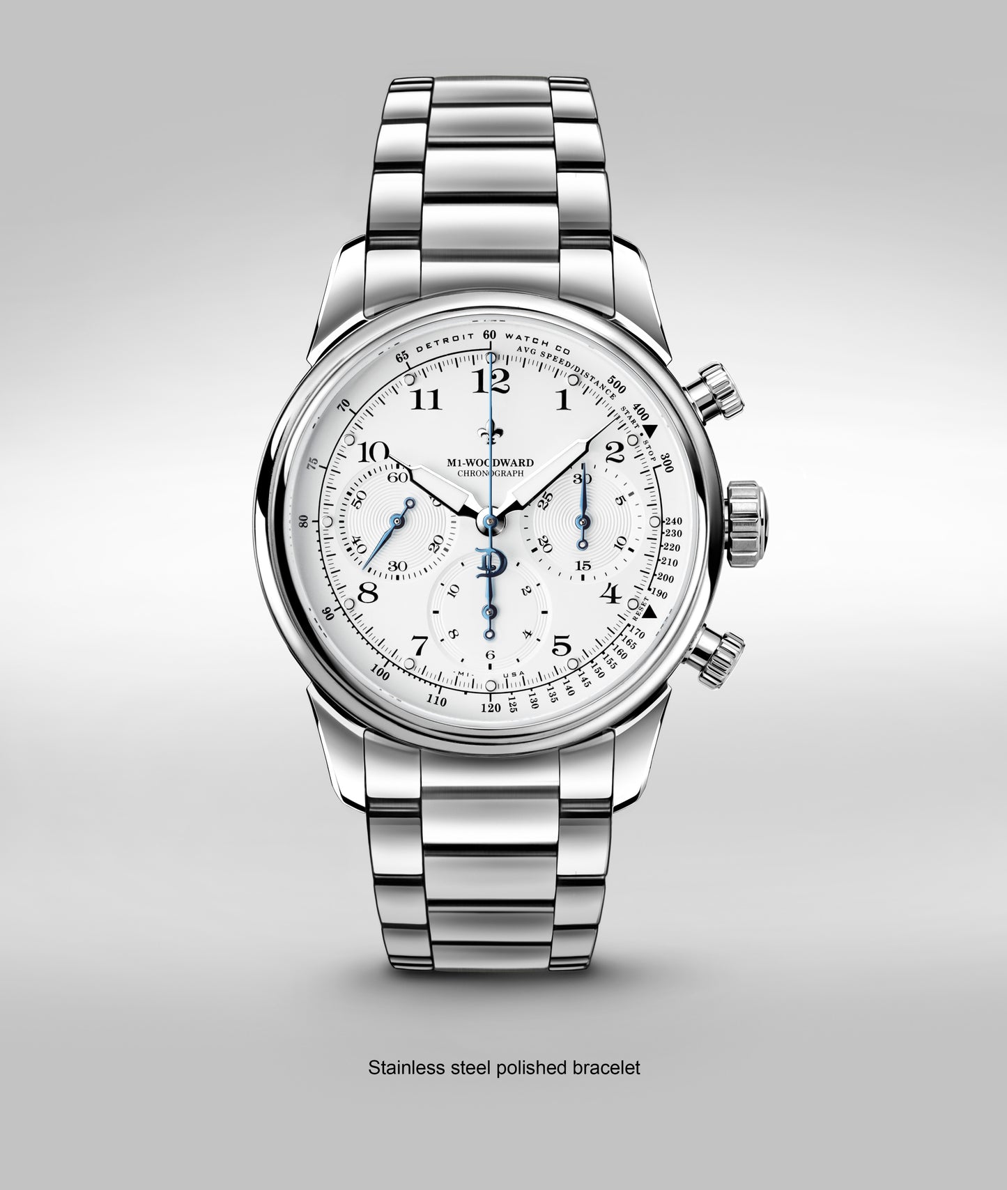 42mm M1-Woodward® Classic Arabic dial Chronograph Exhibition