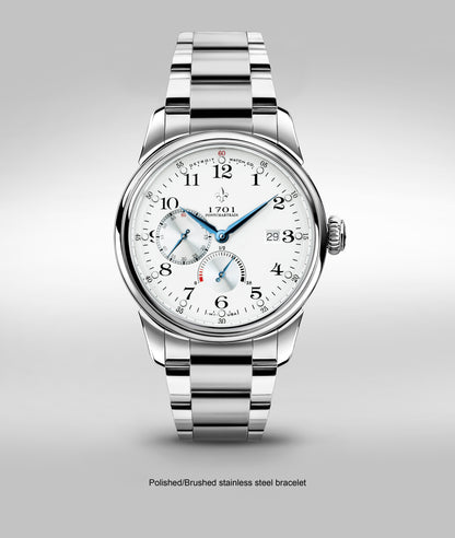 42mm 1701 Power Reserve Blued hands Exhibition
