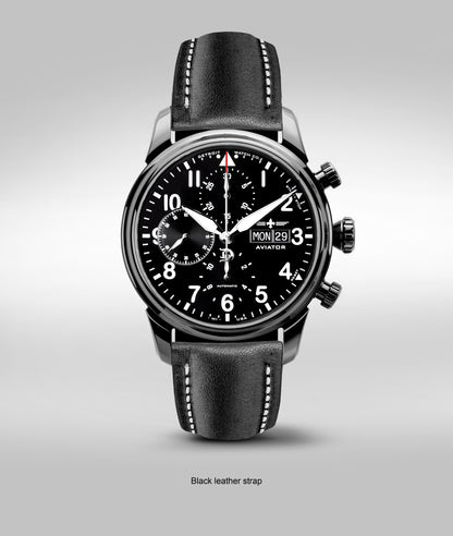 42mm Aviator Chrono DLC Exhibition