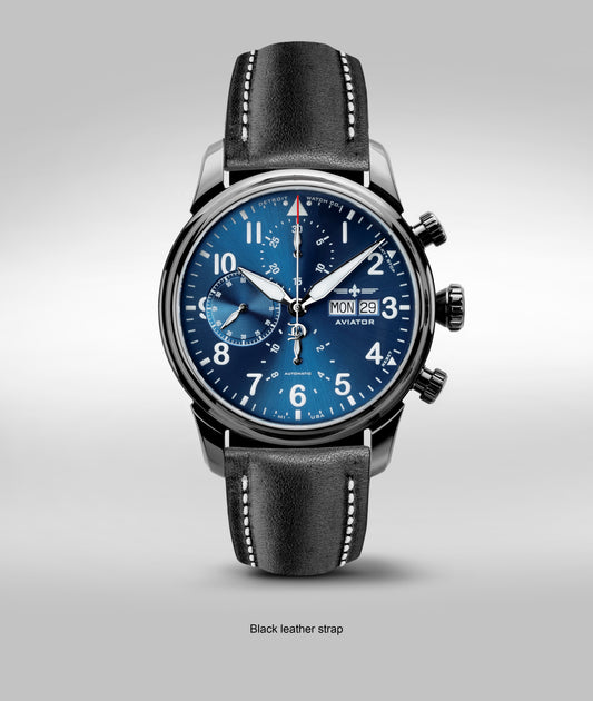 42mm Aviator Chrono DLC Exhibition
