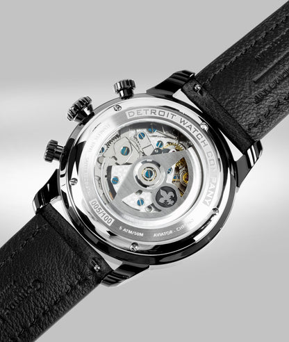 42mm Aviator Chrono DLC Exhibition