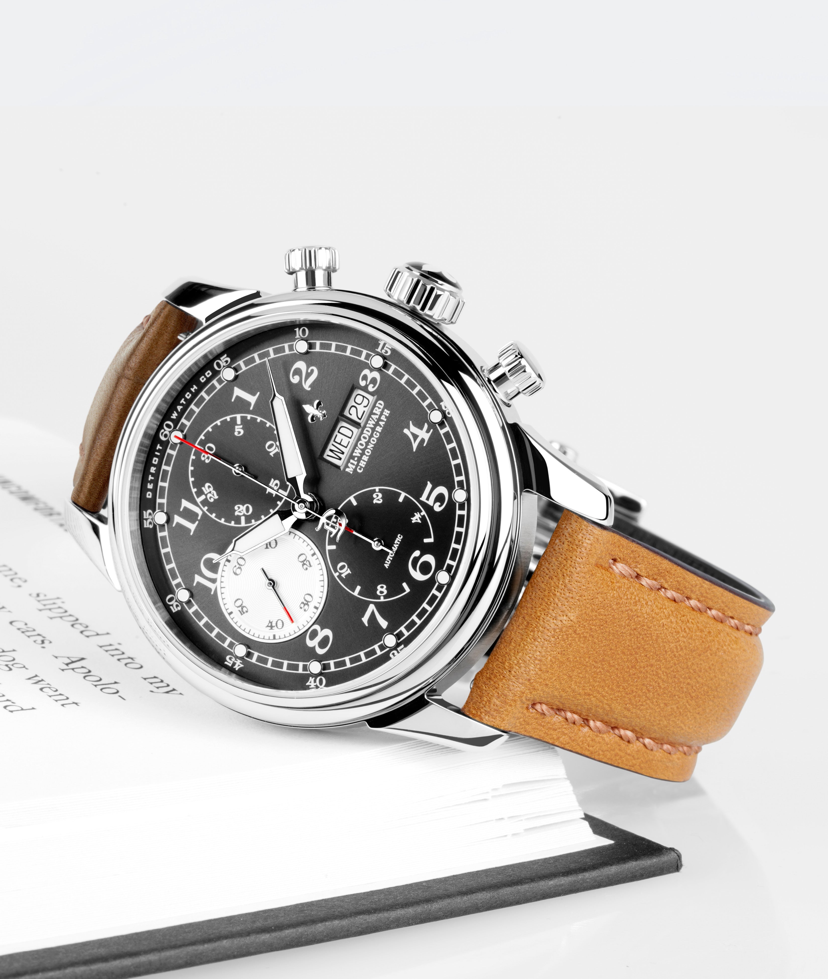 42mm M1-Woodward® Classic Chronograph Exhibition – DWC, LLC.