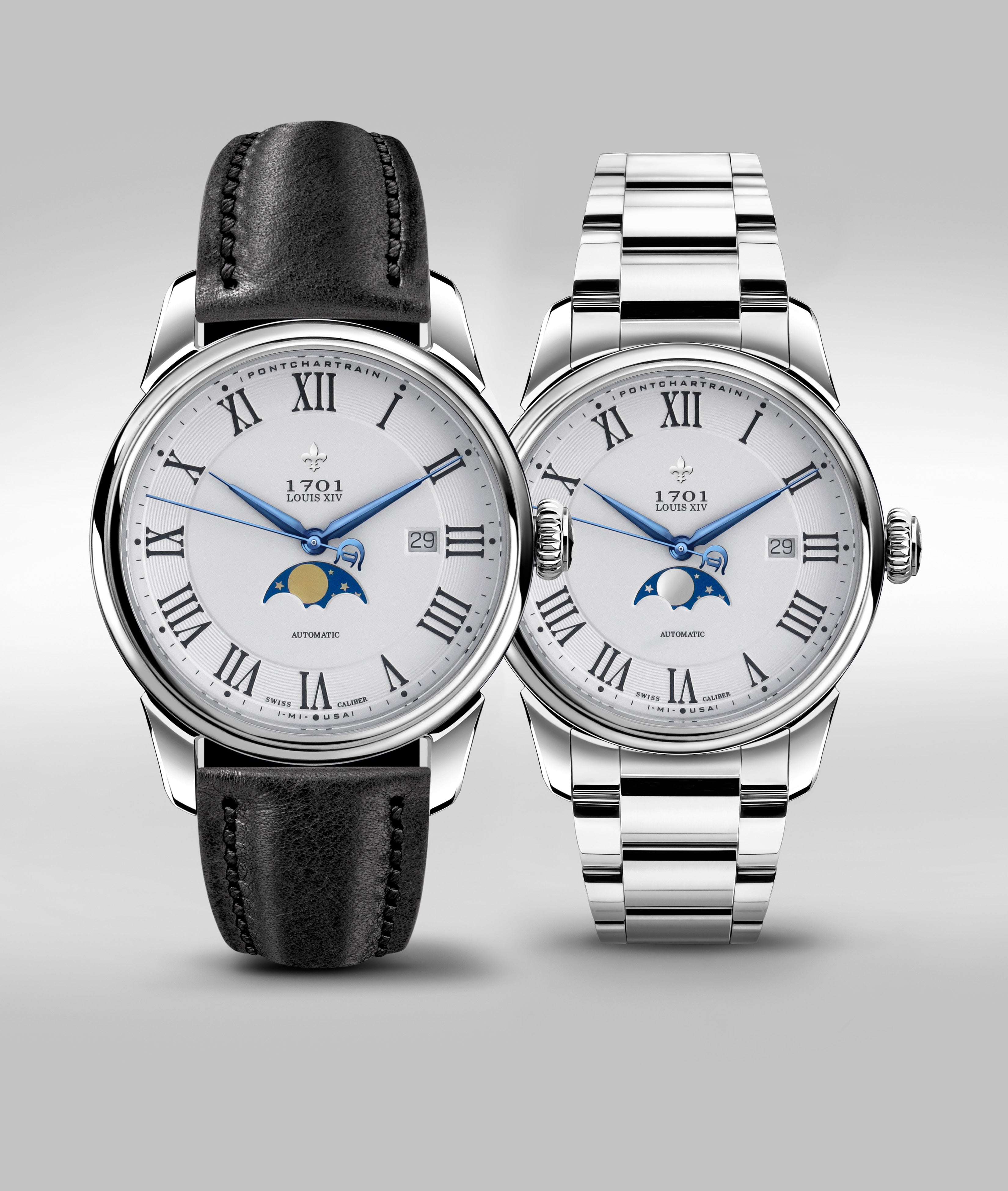 42mm Pontchartrain Louis XIV Moonphase Exhibition – DWC, LLC.
