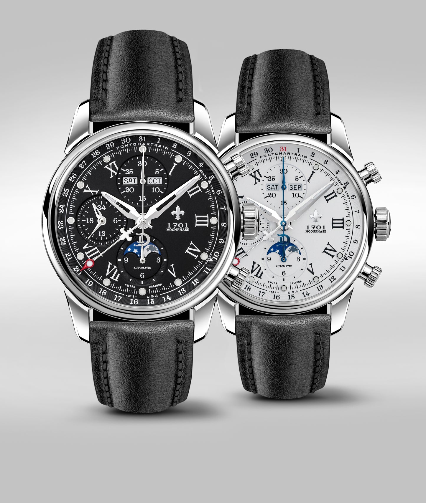 42mm 1701 Chrono Moonphase Exhibition