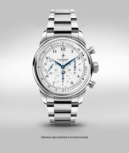 42mm M1-Woodward® Classic Arabic dial Chronograph Exhibition Blue Hands