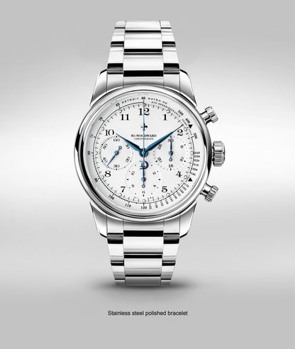 42mm M1-Woodward® Classic Arabic dial Chronograph Exhibition Blue Hands