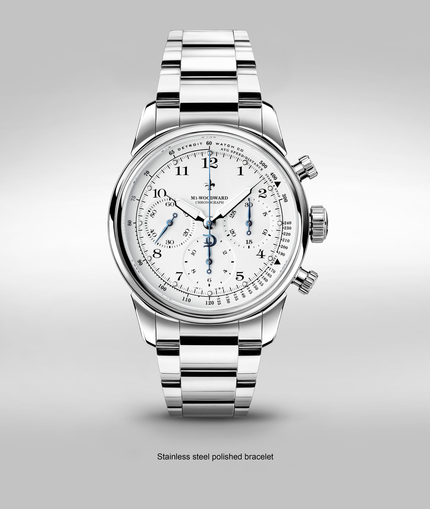 42mm M1-Woodward® Classic Arabic dial Chronograph Exhibition