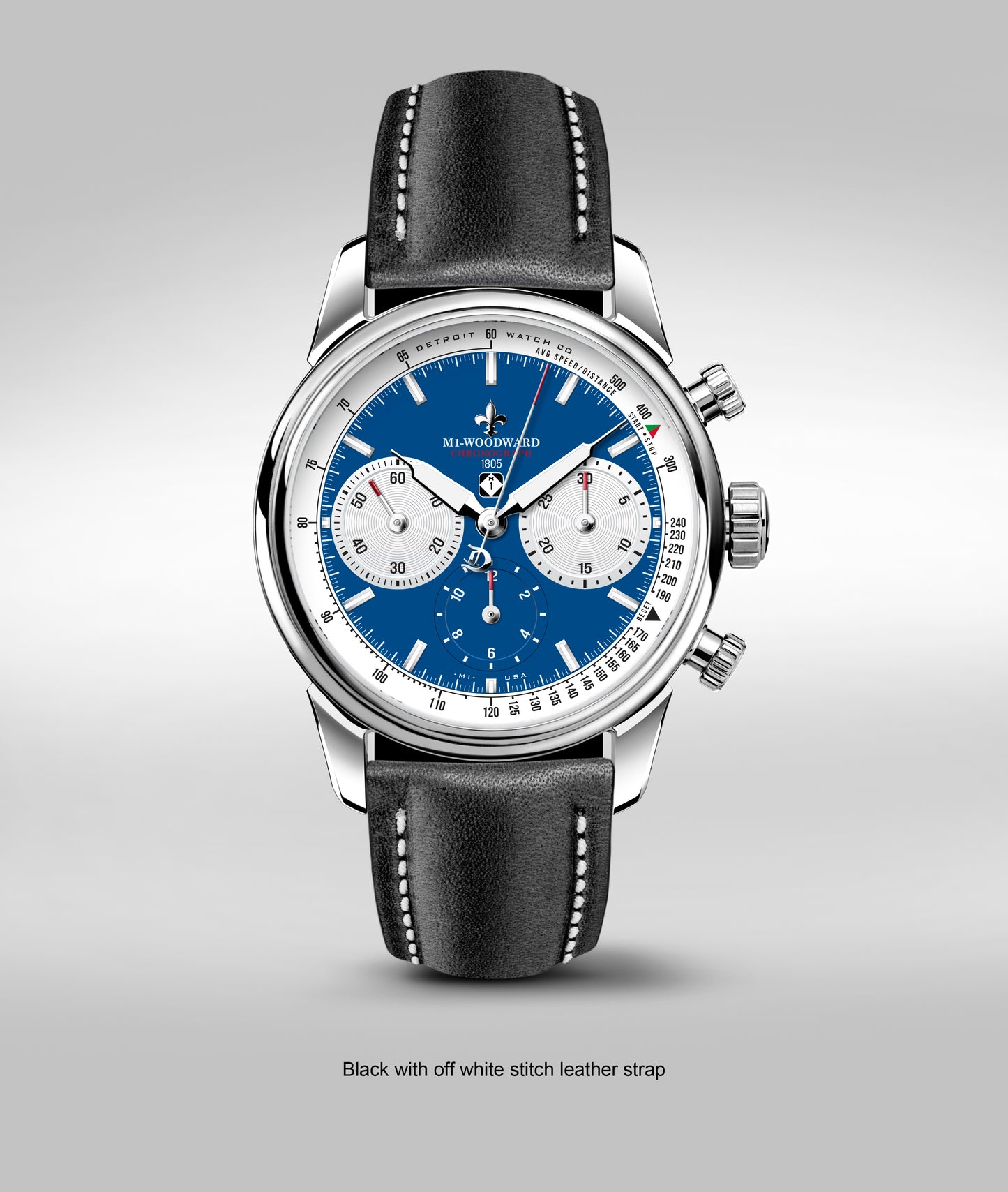 42mm  M1-Woodward 1805 Edition Blue Panda dial