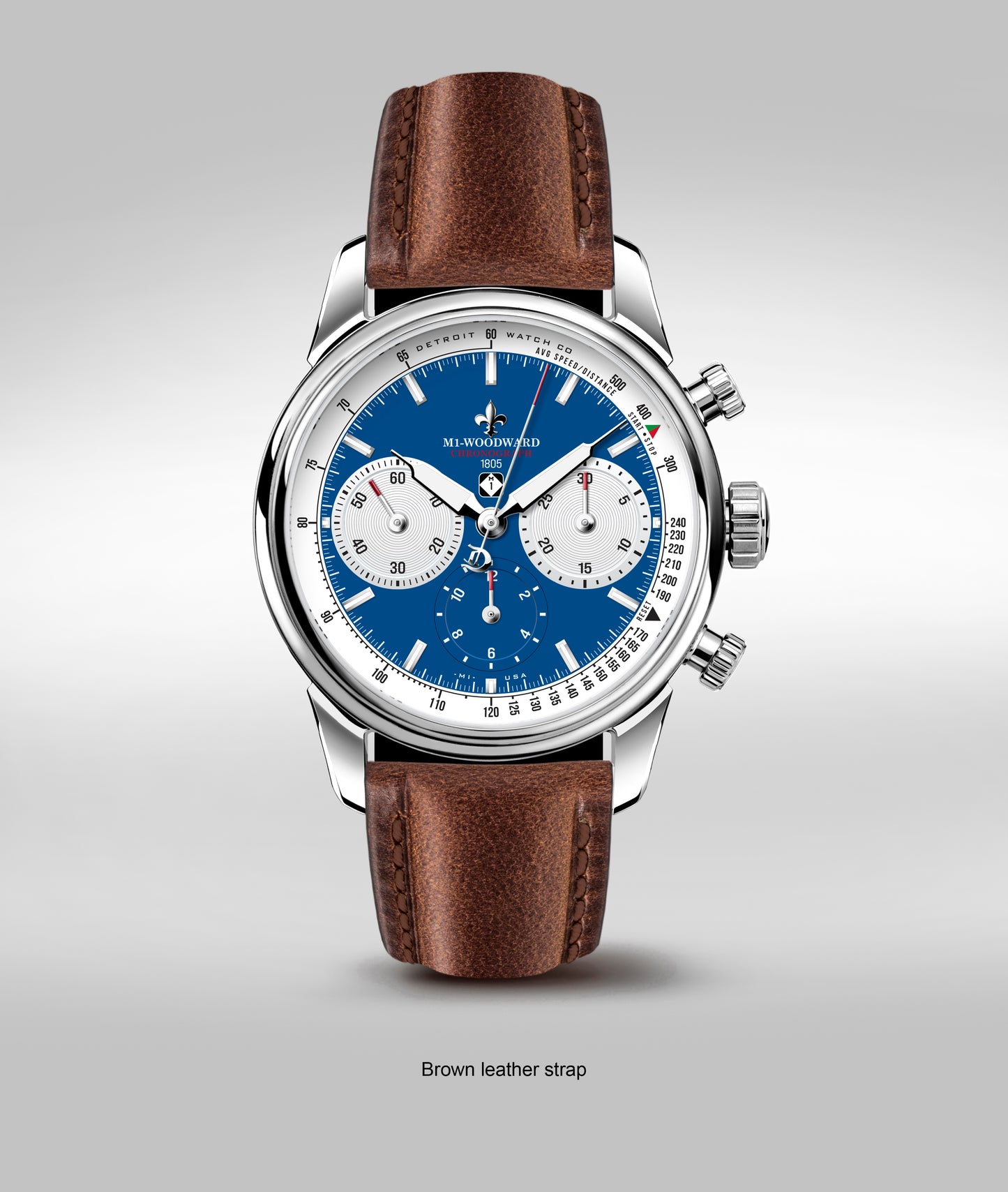 42mm  M1-Woodward 1805 Edition Blue Panda dial
