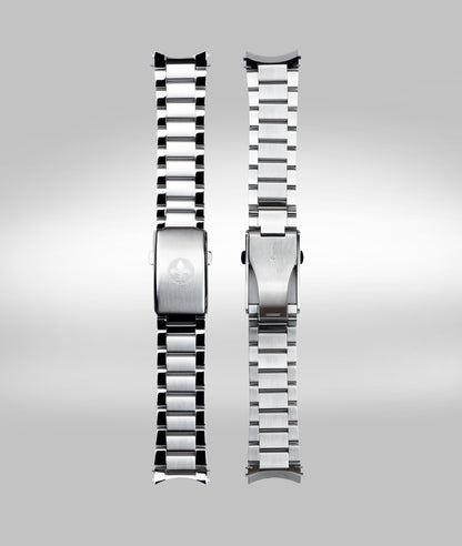 Stainless steel bracelet with clasp - 22mm